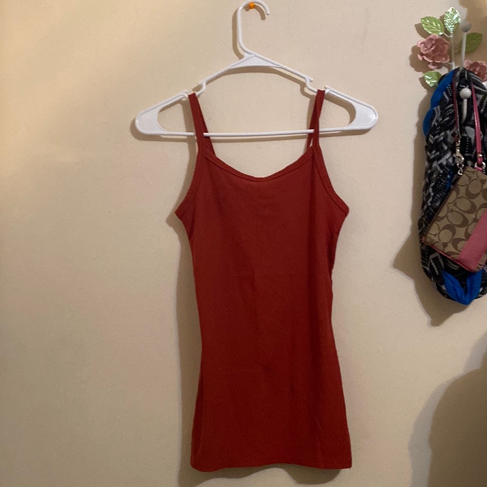 Red tank top